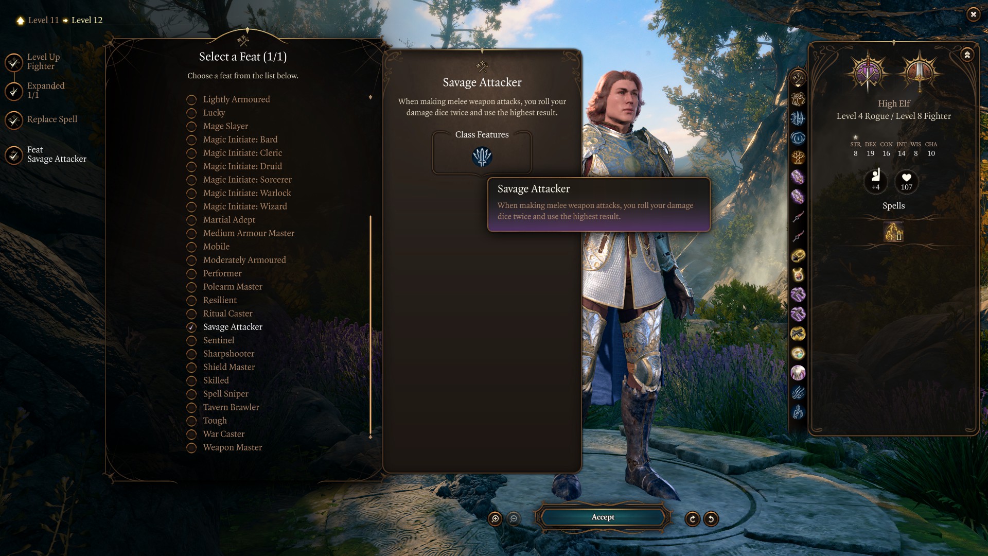 Best Baldur’s Gate 3 Swashbuckler Rogue Build Level 12