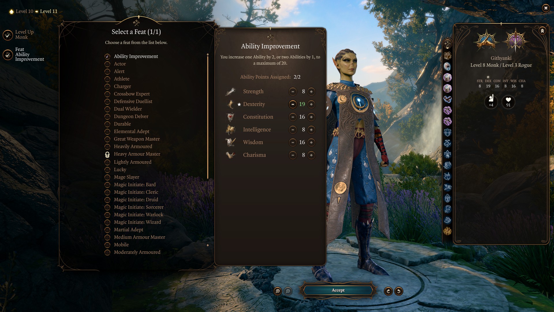 Best Baldur’s Gate 3 Way of the Druken Master Monk Build Level 11