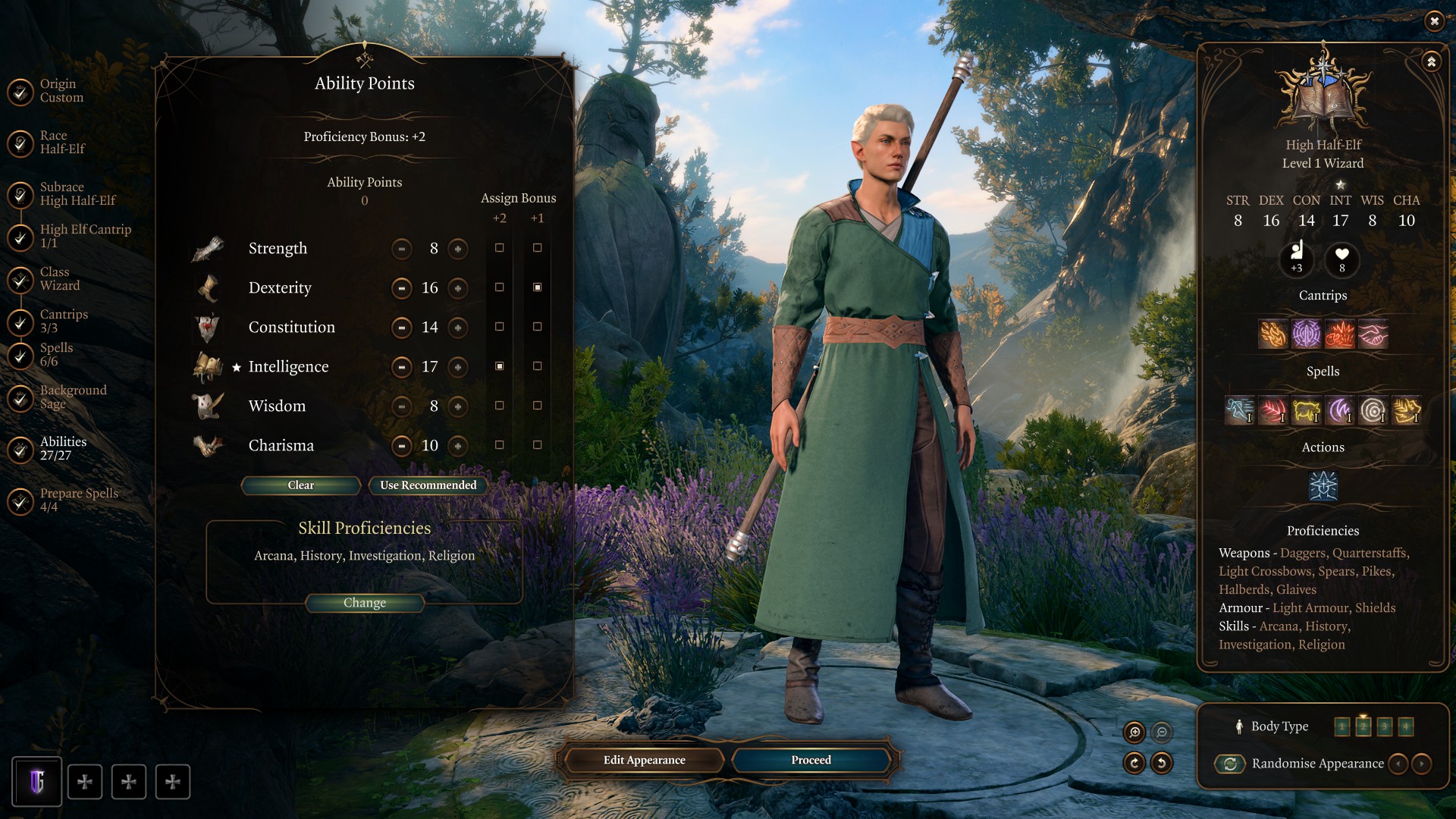 Best Bladesinging Wizard Build Character Creation