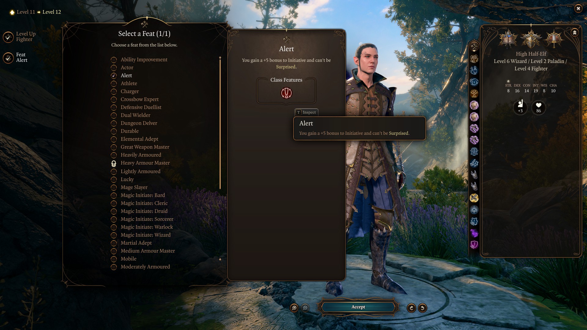 Best Bladesinging Wizard Build Level 12