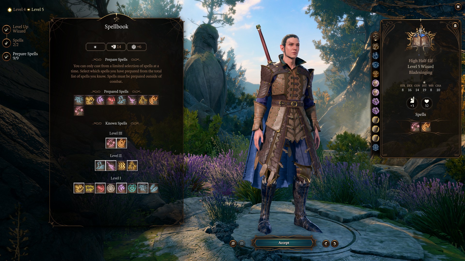 Best Bladesinging Wizard Build Level 5