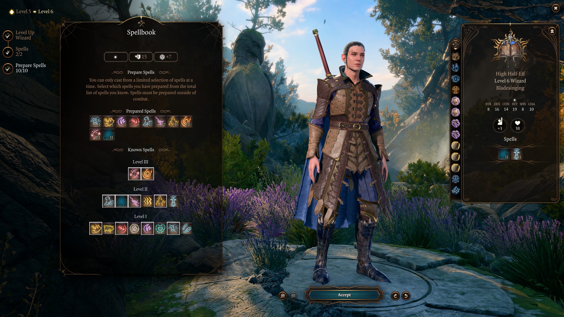 Best Bladesinging Wizard Build Level 6