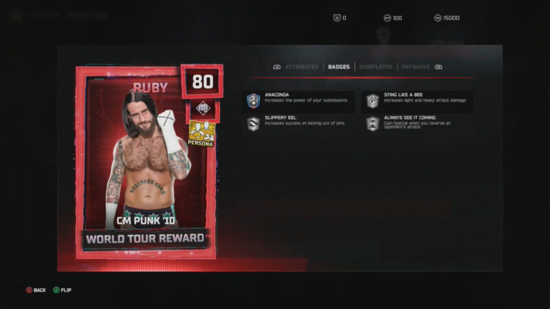 CM Punk Persona Card