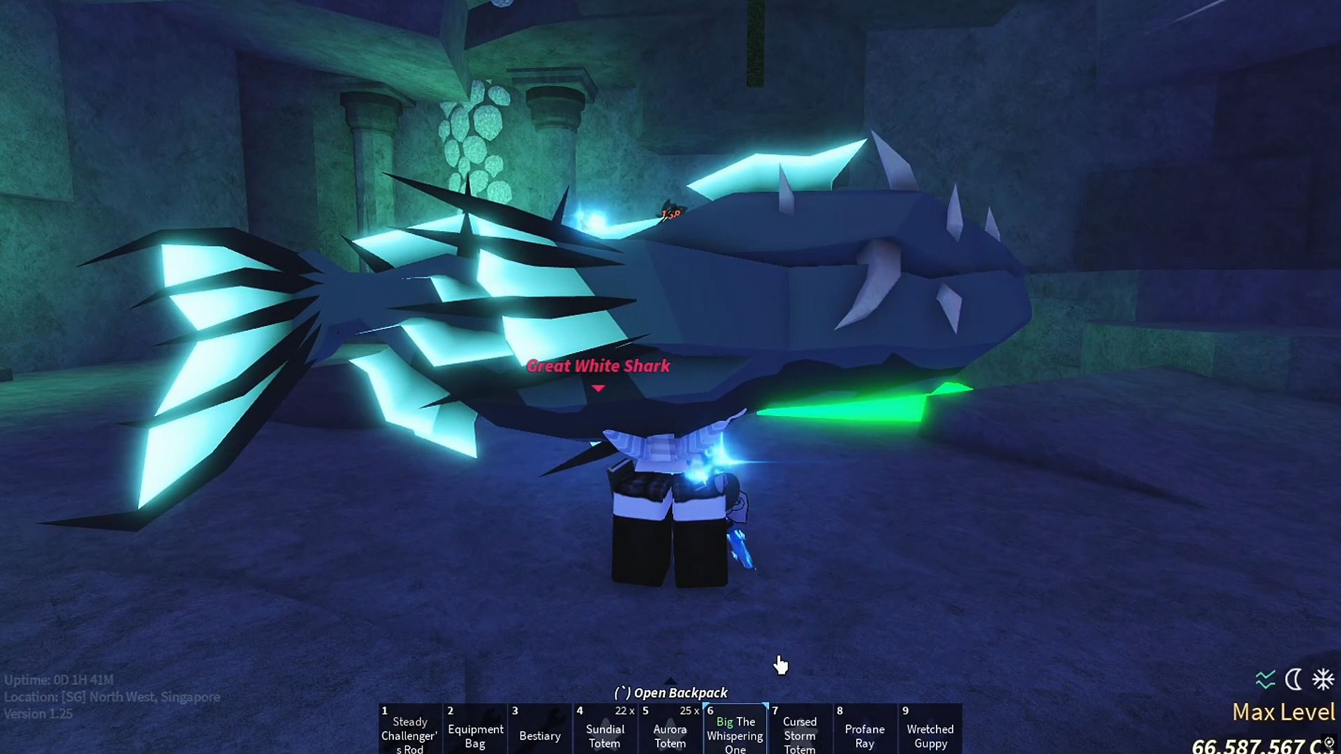 The Whispering caught | Fisch Roblox (Image via Roblox)