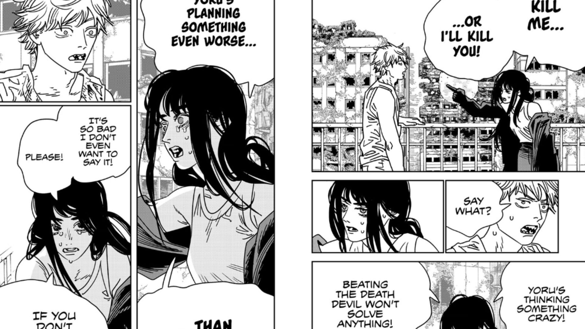 Asa warning Denji about Yoru in chapter 195