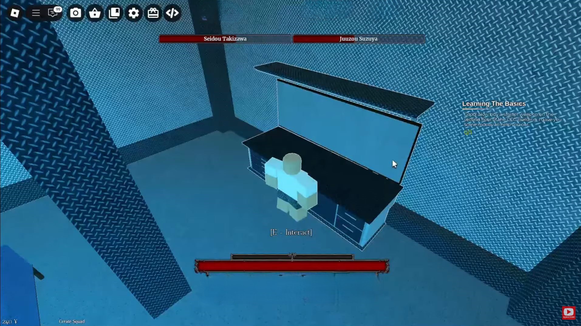 Crafting Bench GHOUL://RE Roblox (Image via Roblox)