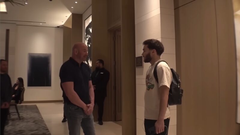 Dana White with Adin Ross