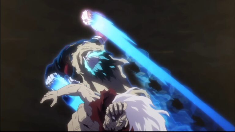 Deku vs Shigaraki in My Hero Academia