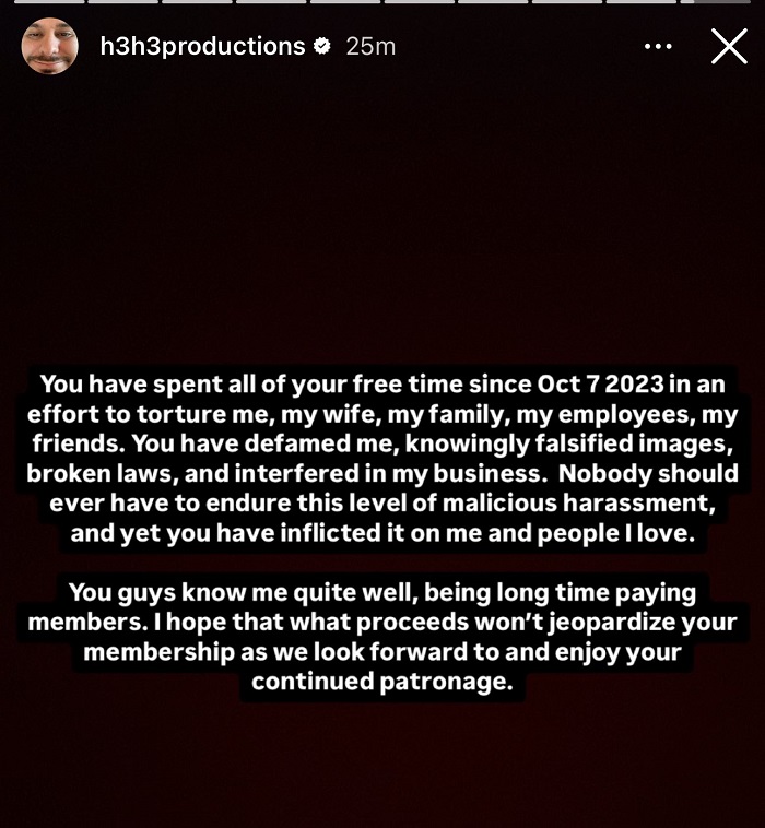 Ethan Klein Response