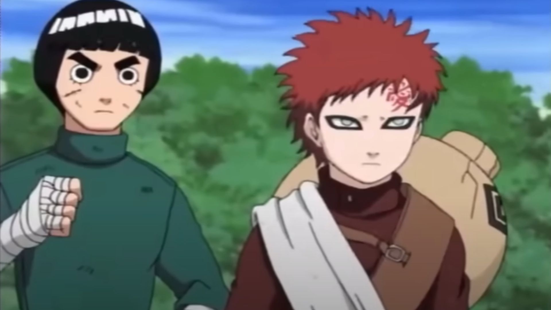Gaara comes to rescue Lee