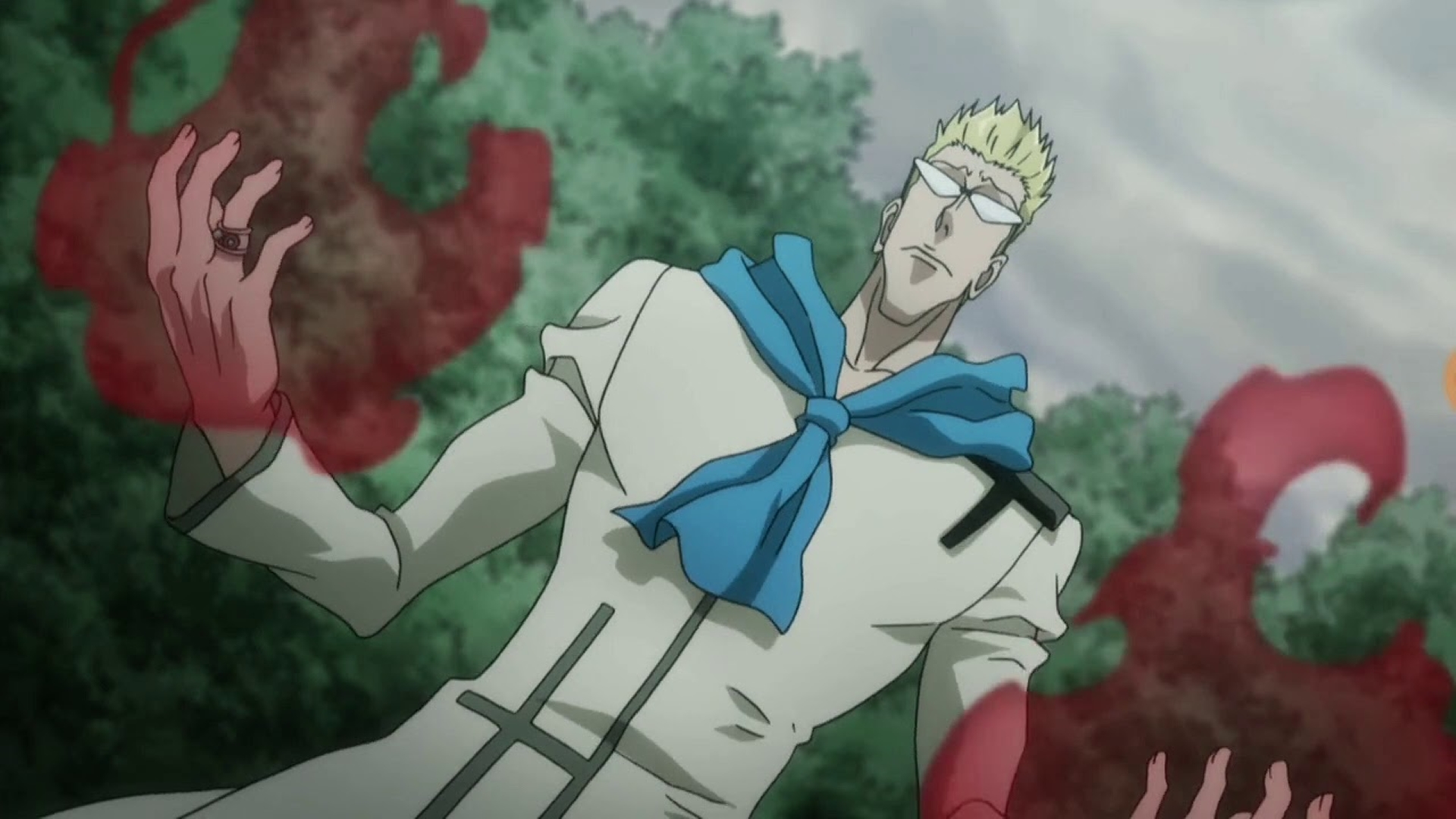 Genthru from Hunter x Hunter using Little Flower ability