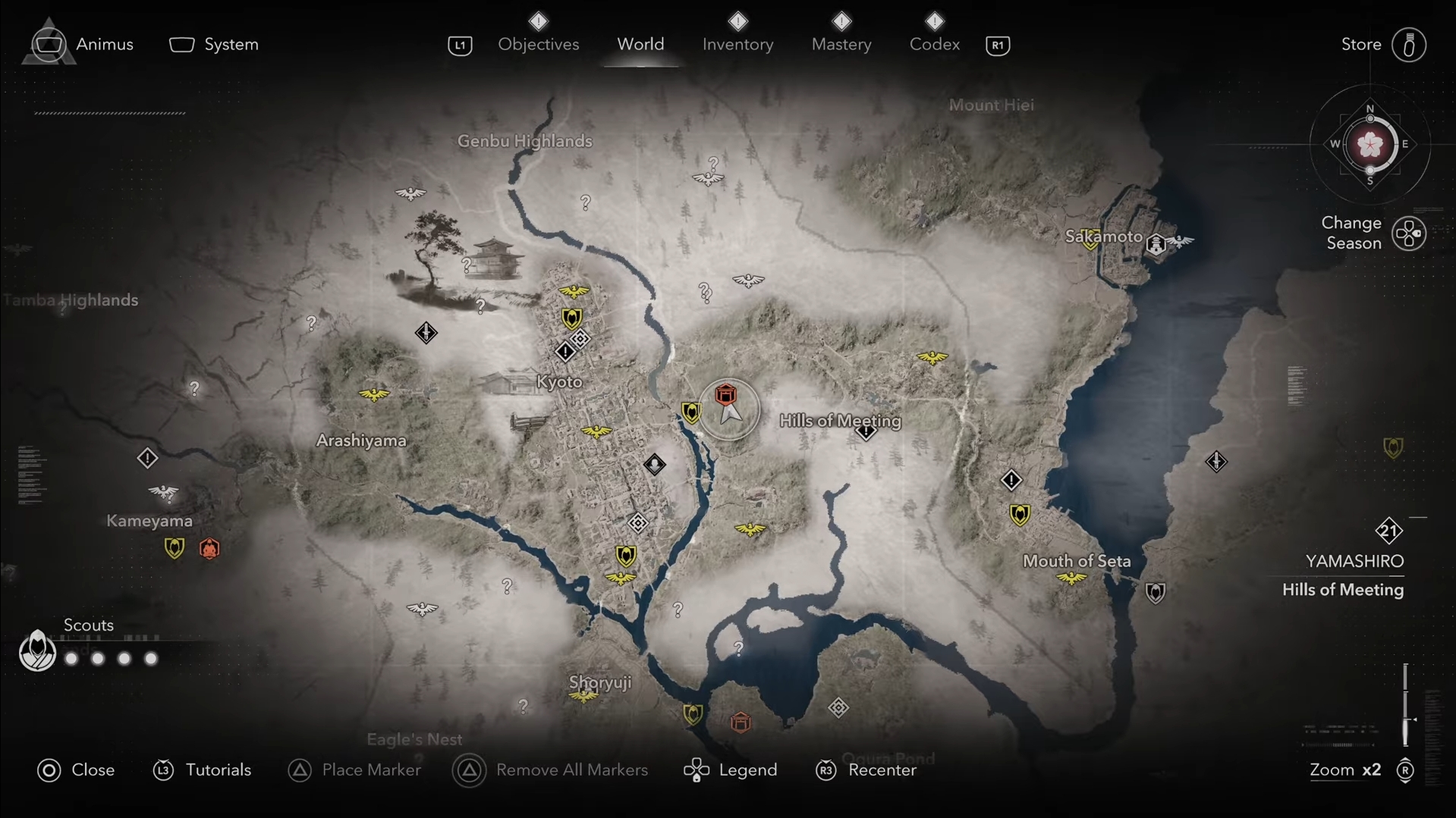 Gion Shrine Location (Image via Ubisoft)