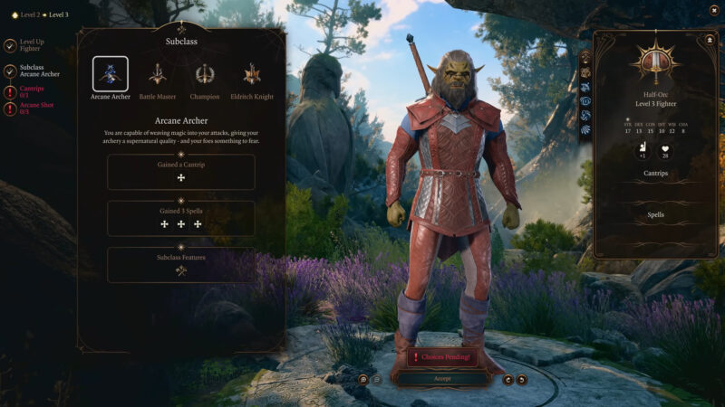 The new subclass (Image via Larian Studios and @LarianCFH/YouTube)