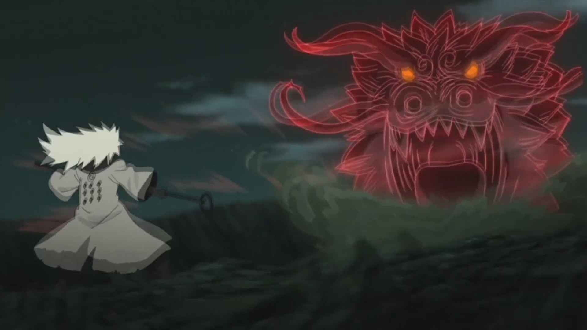 Guy sensei vs Madara in Naruto