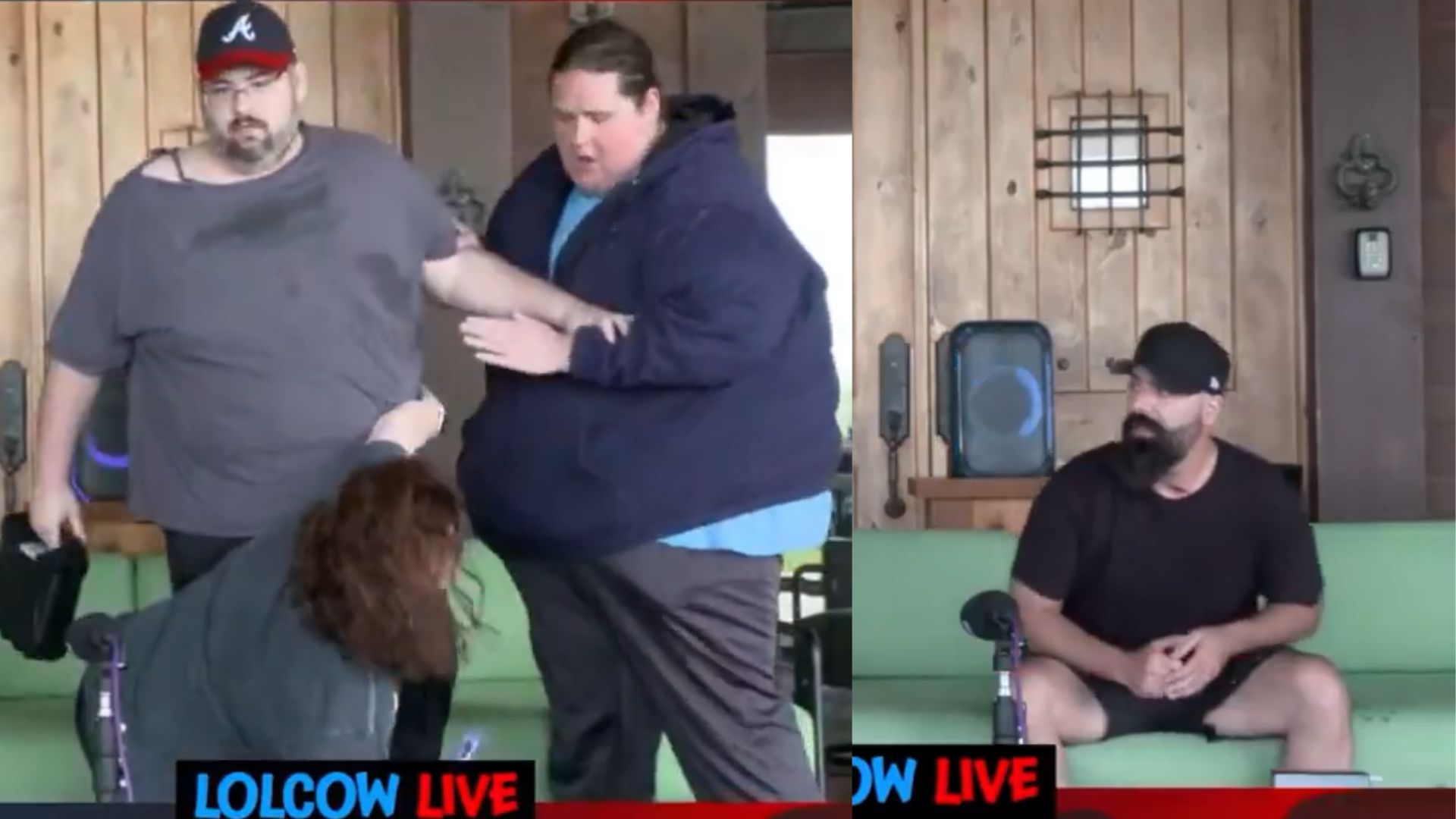 Wings of Redemption assaulting his wife and Keemstar. (Image via @Awk20000/ X)