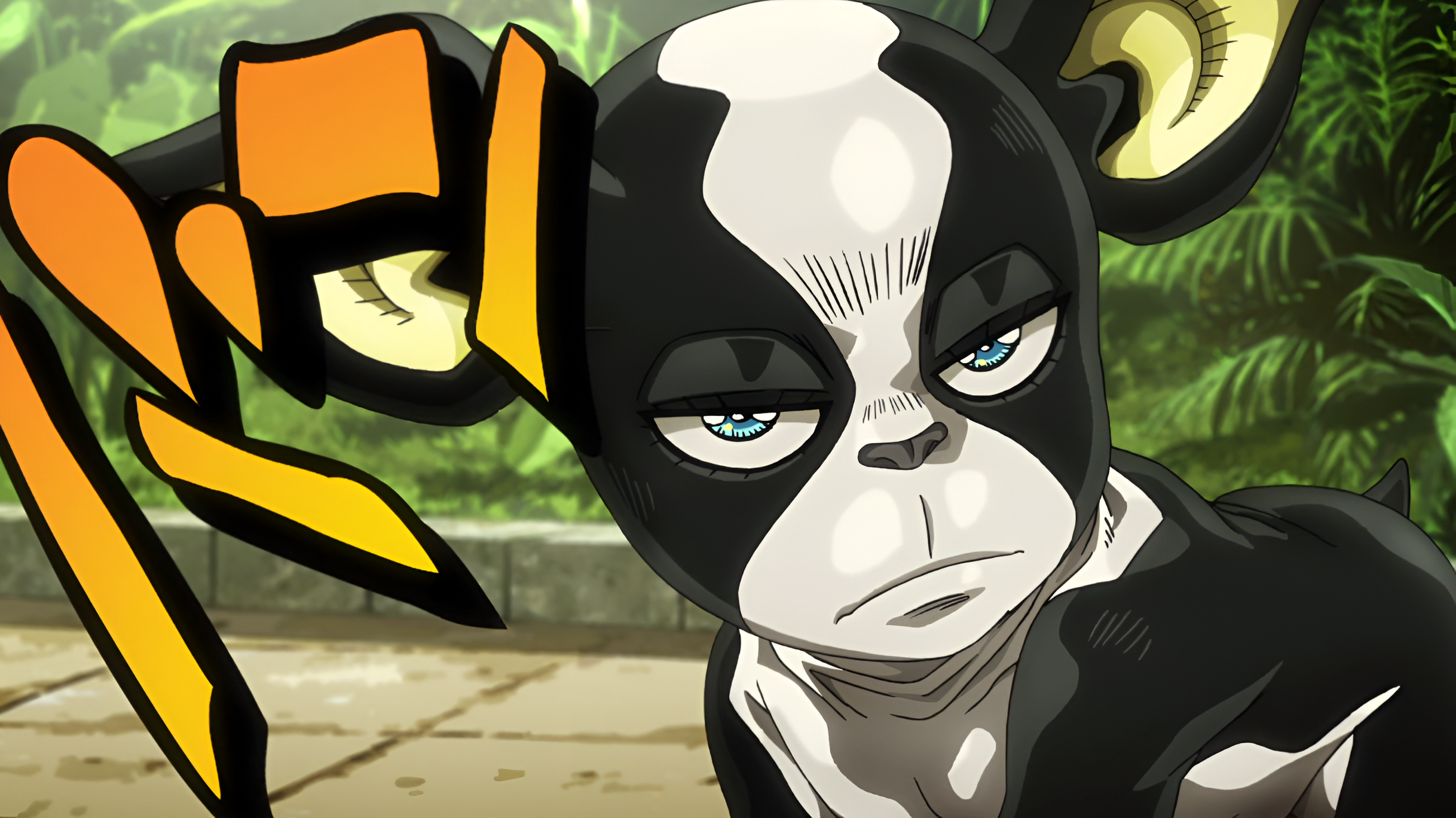 Iggy as seen in anime (Image via David Production)
