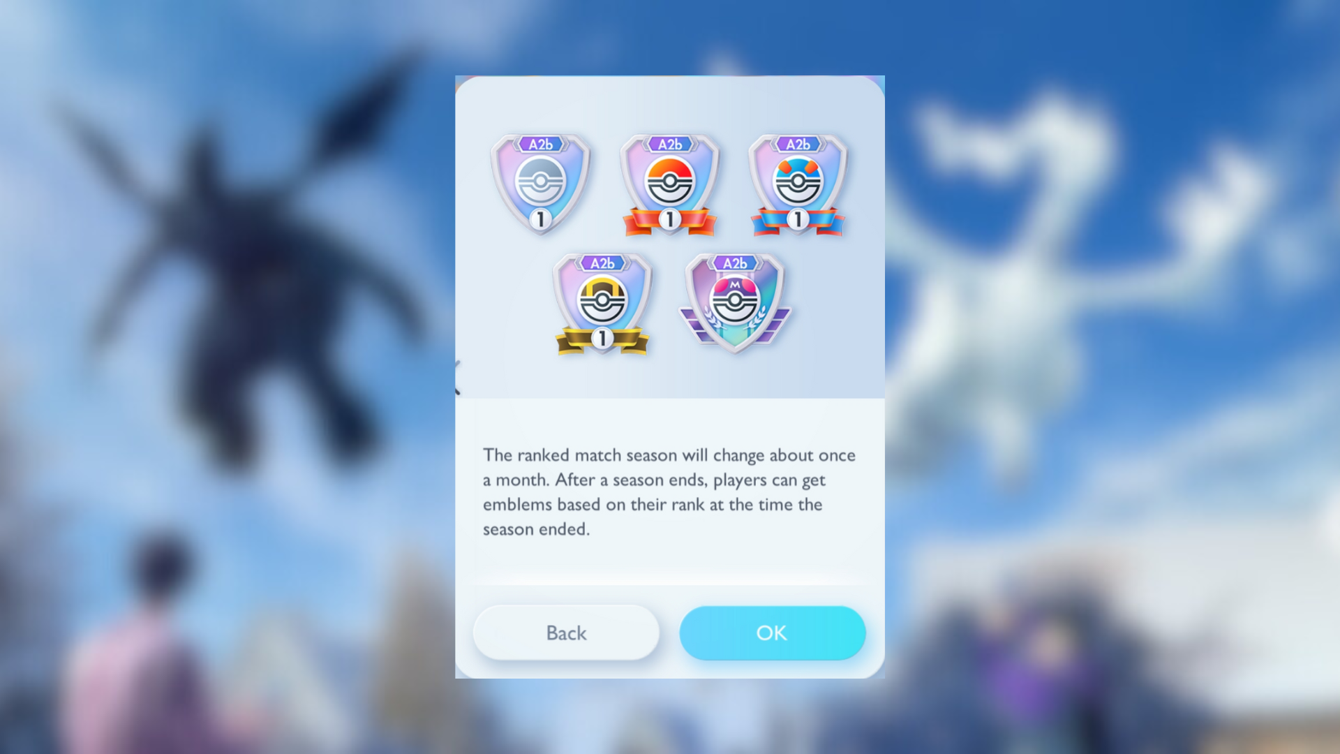 One season will last for about a month (Image via The Pokémon Company)