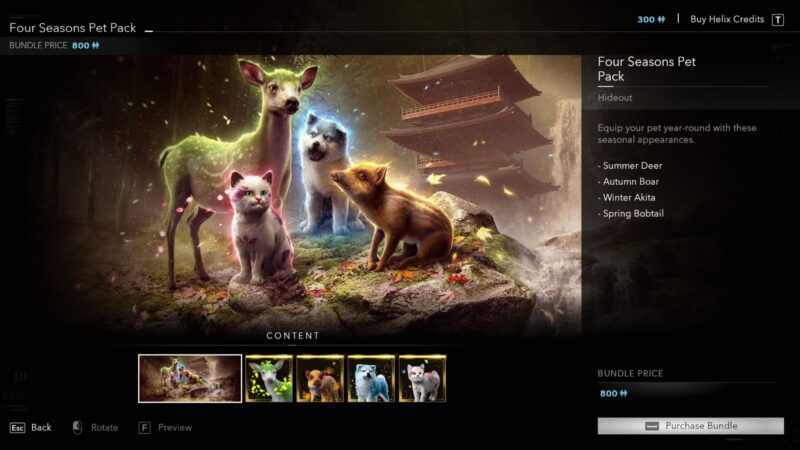 Is the Four Seasons Pet Pack Worth Buying in Assassin's Creed Shadows