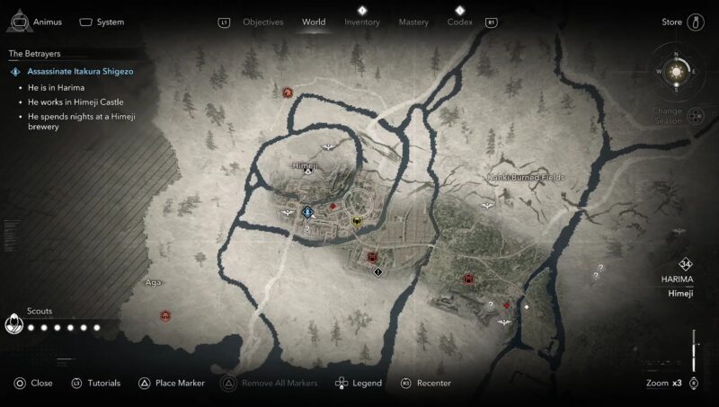 Itakura Shigezo Location (Image via Ubisoft)