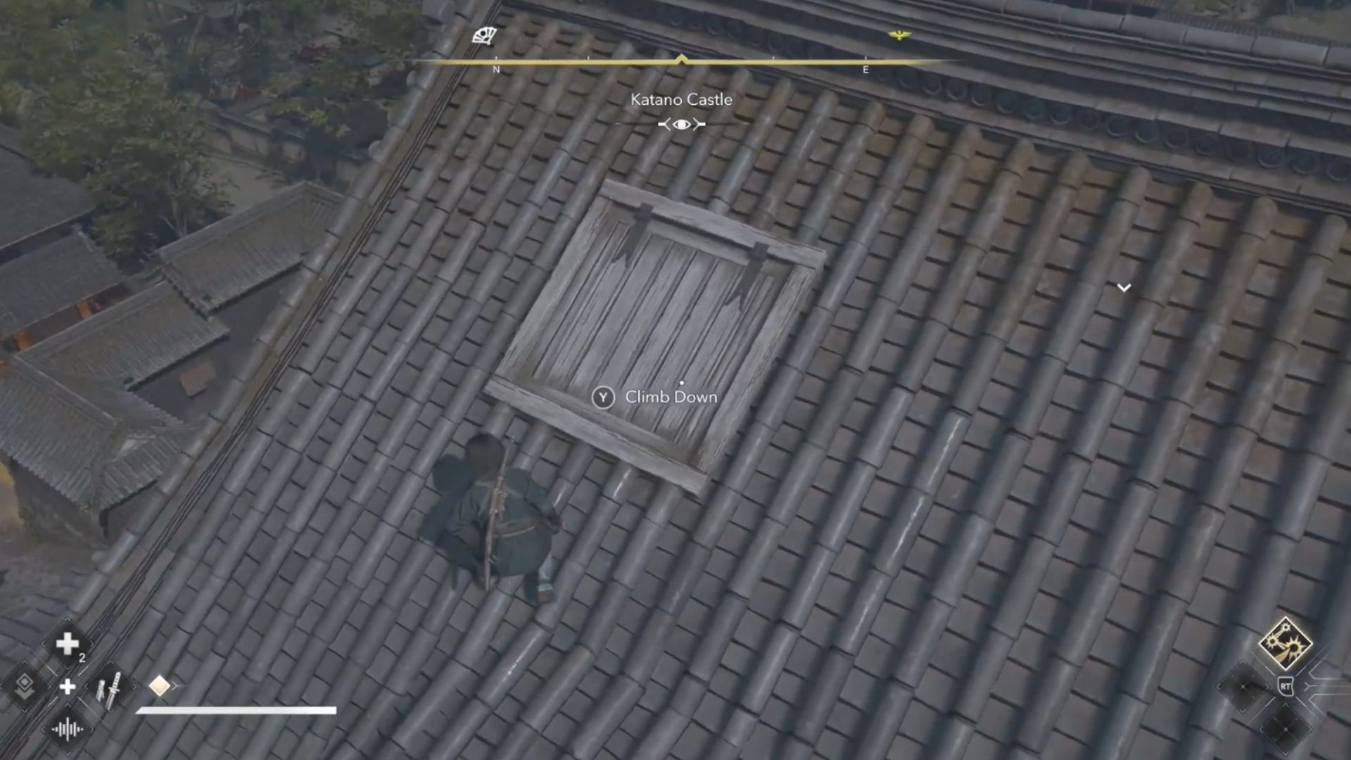 There is a trapdoor that leads inside the castle. (Image via Ubisoft)