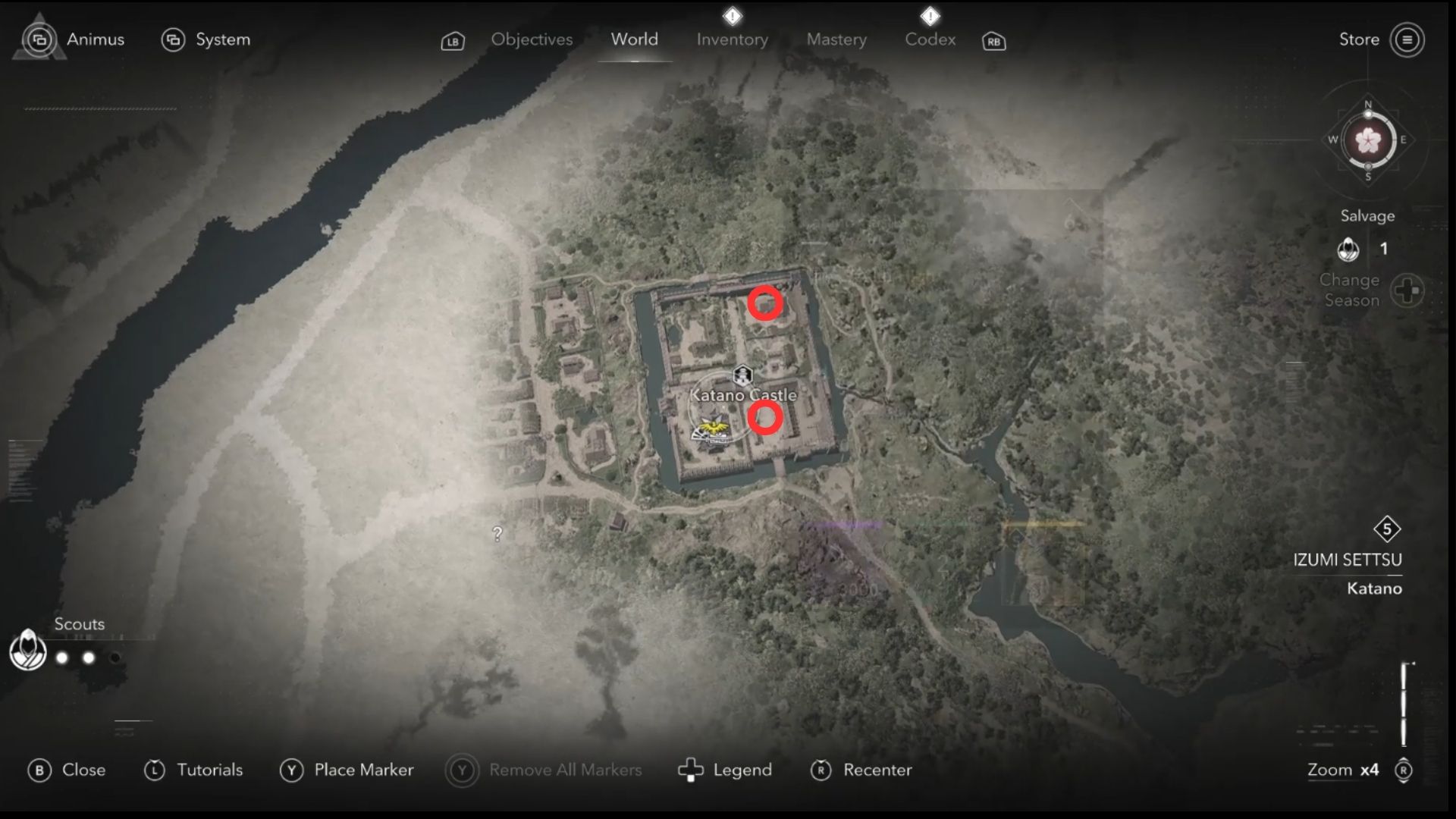 Katano Castle Samurai Daisho Location