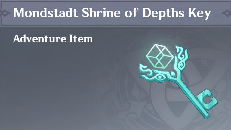 Mondstadt Shrine of Depths Key (Image via HoYoverse)