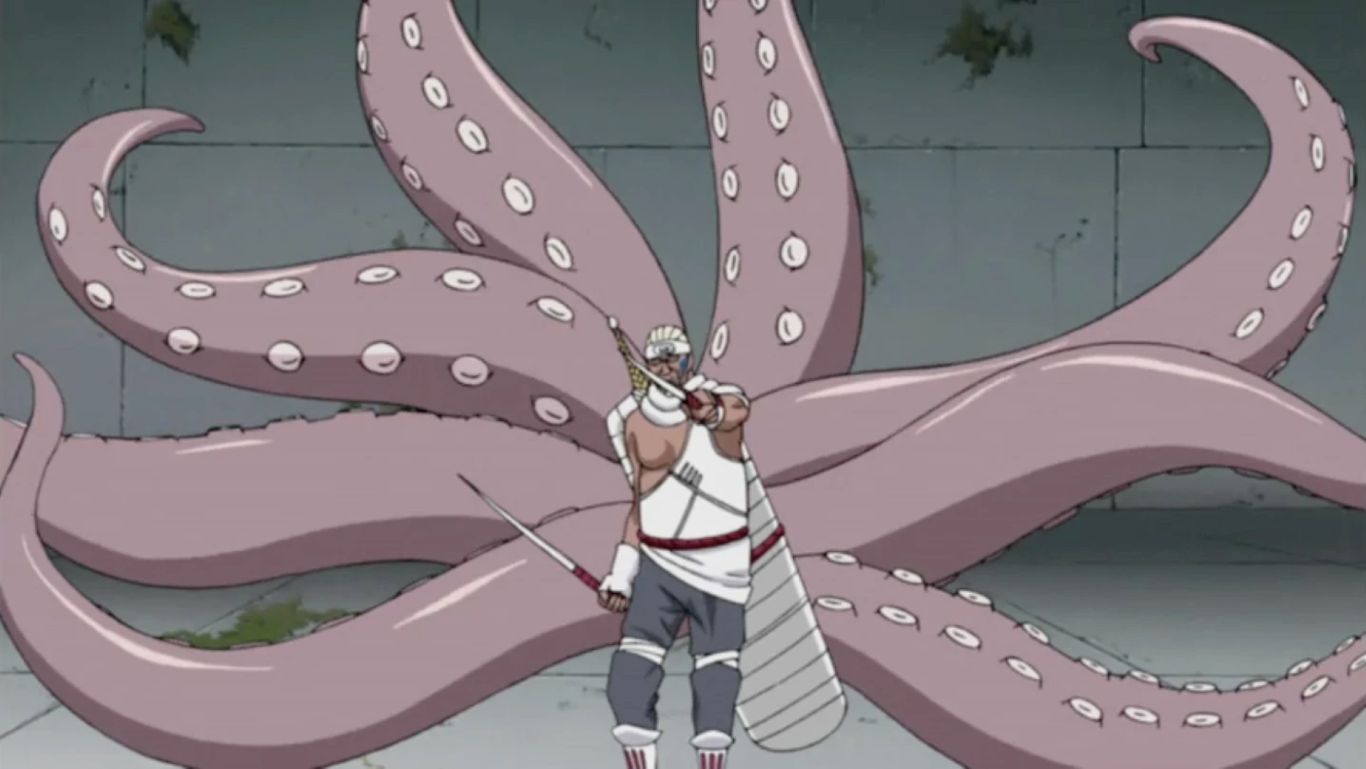 Killer Bee and the Eight Tails from Naruto