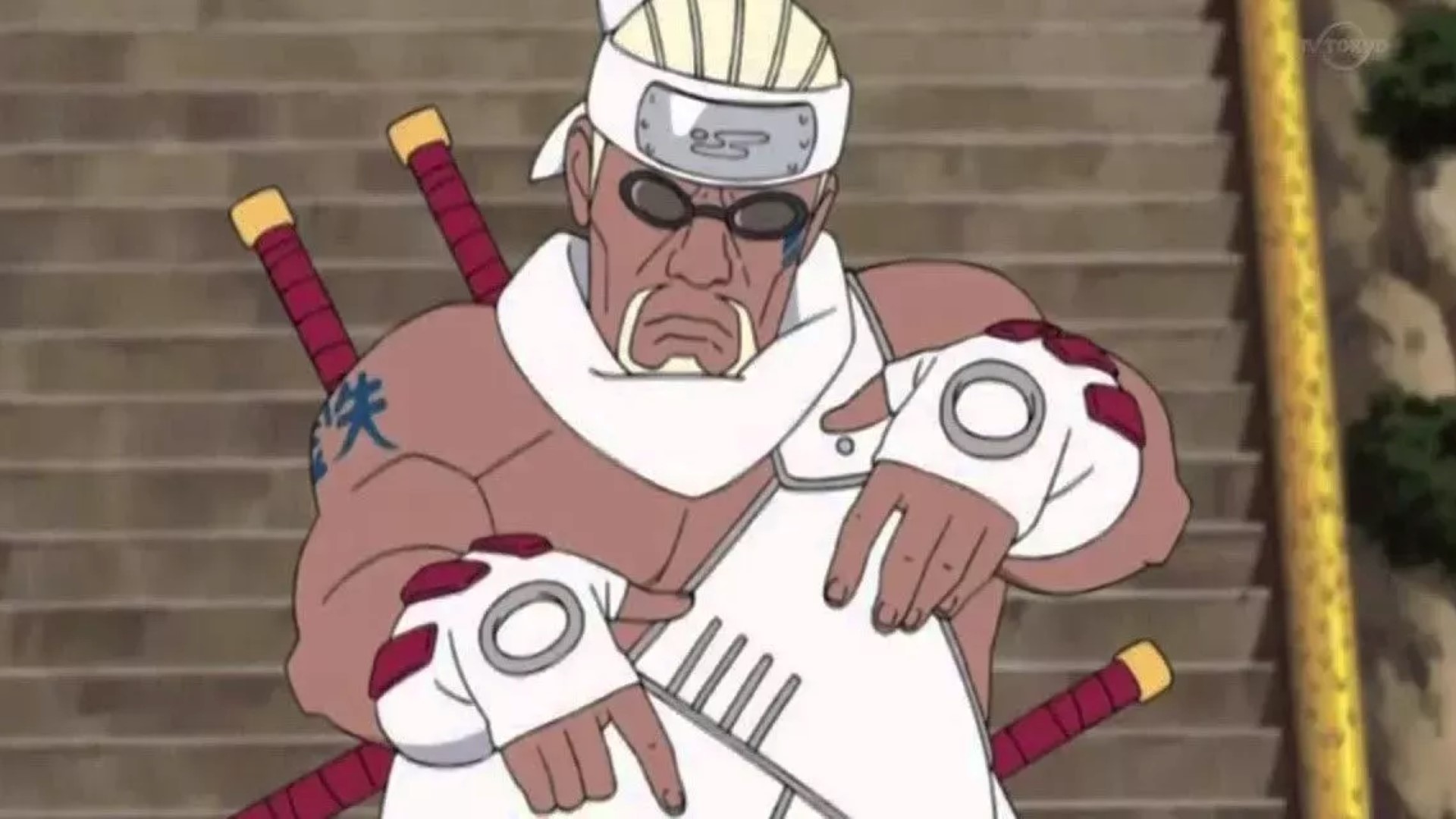 Killer Bee from Naruto rapping