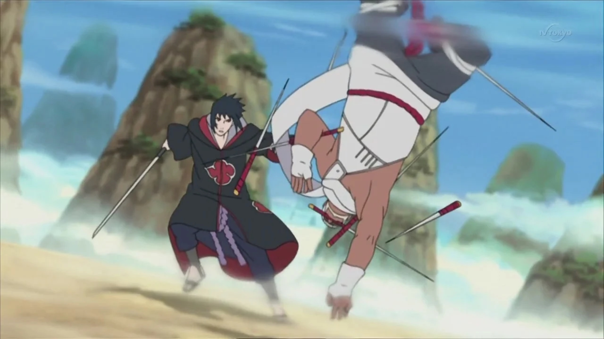 Killer Bee vs Sasuke from Naruto