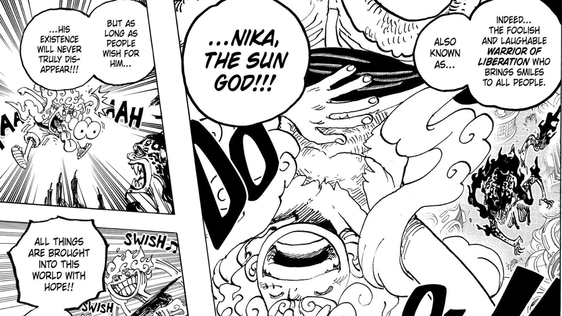 Luffy vs Lucci as seen in the One Piece manga (Image via Shueisha)
