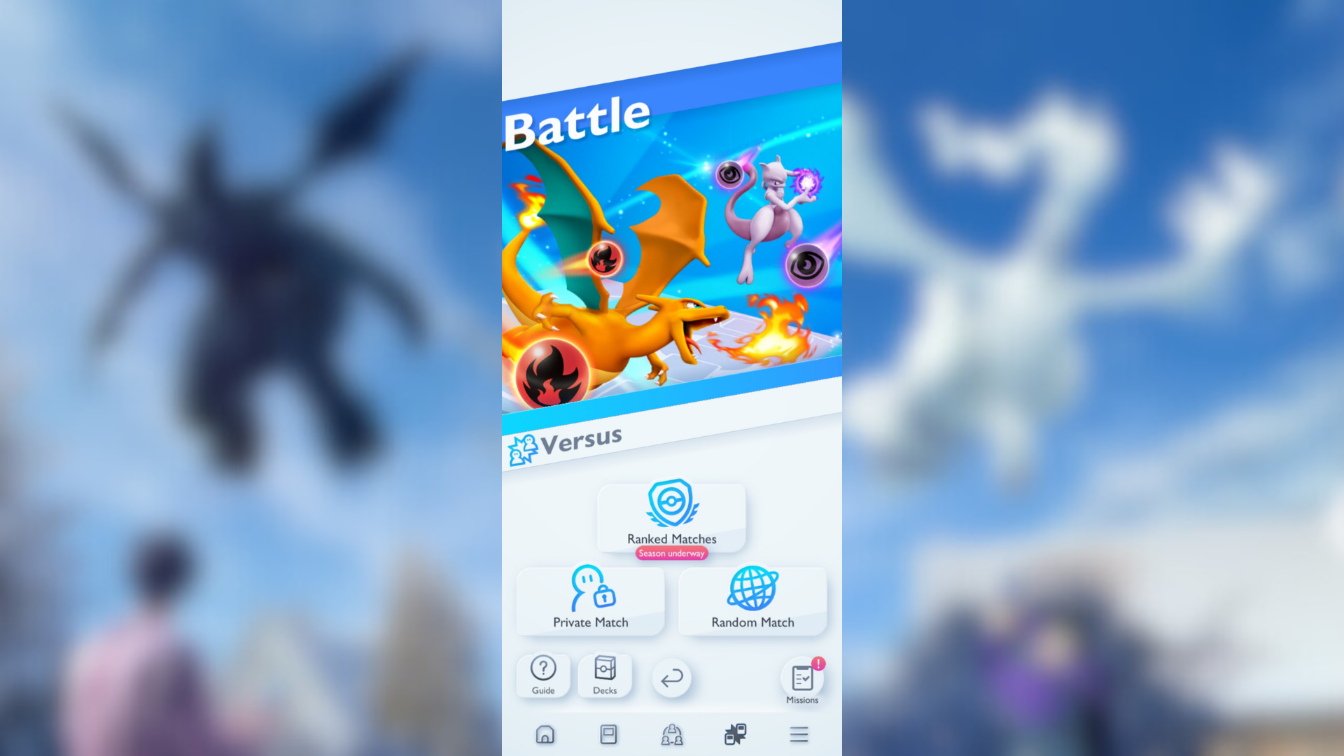 Go to the versus tab