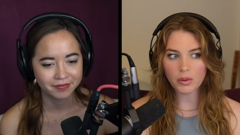 Maya and QTCinderella during their podcast