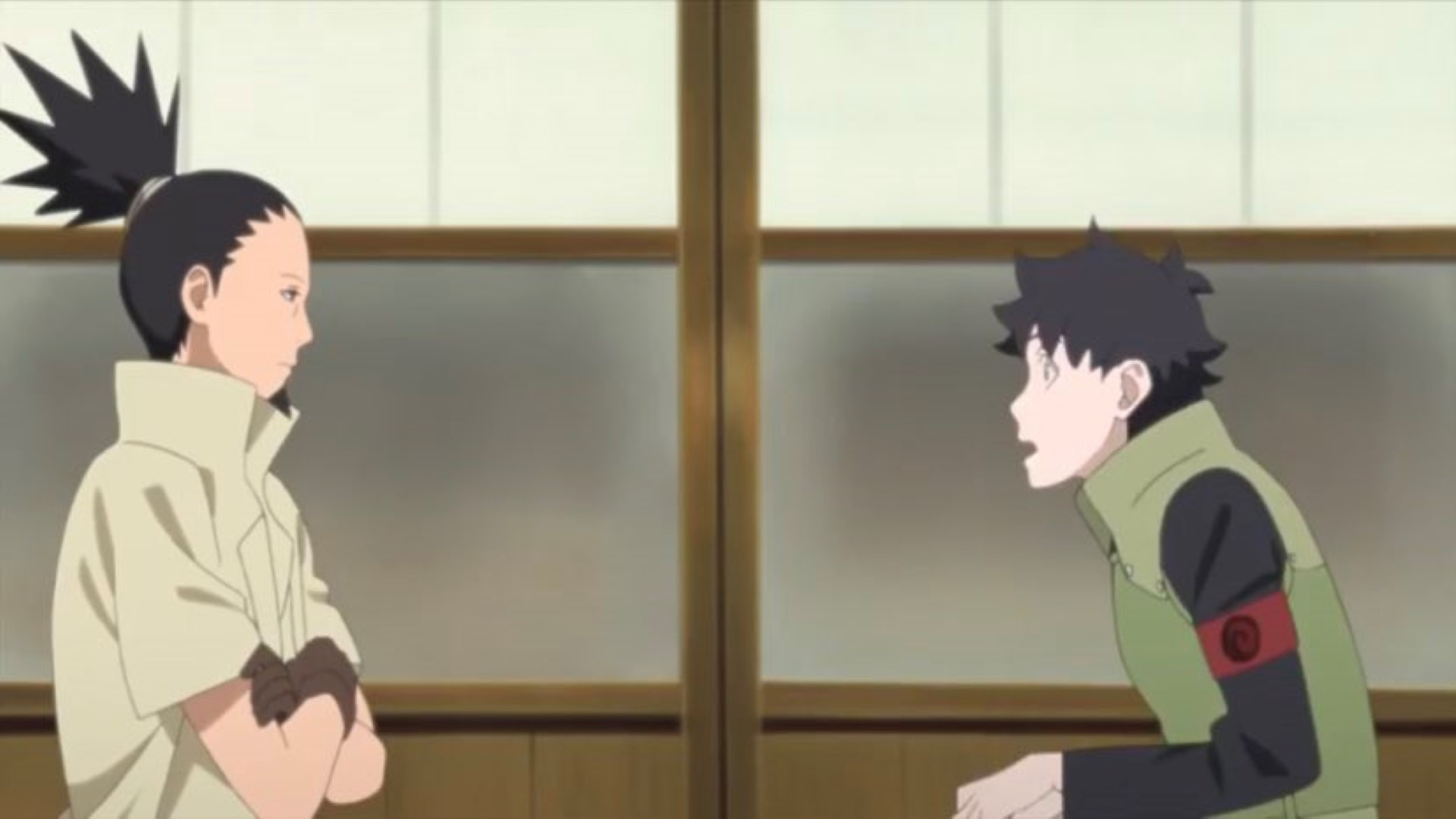 Mirai and Shikamaru in Boruto