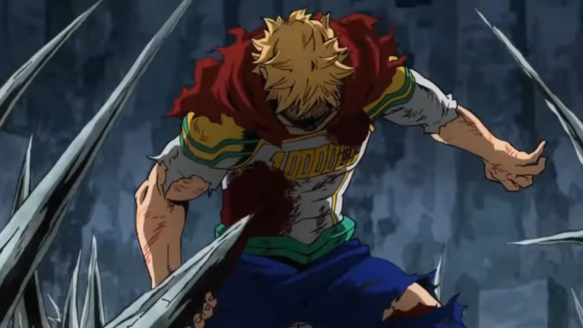 Mirio fighting without his quirk