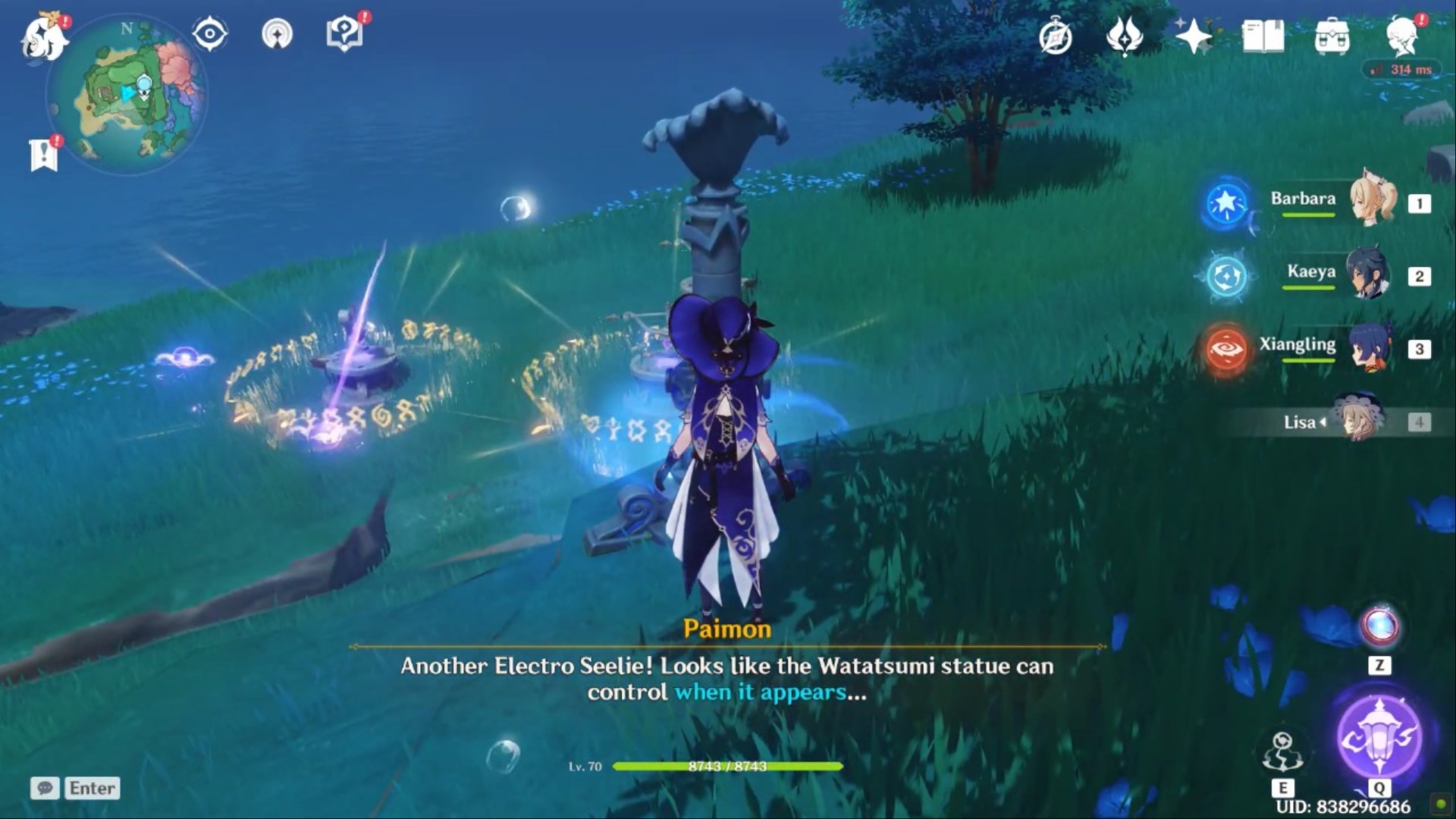 Interact with this stone (Image via miHoYo | HoYoverse)