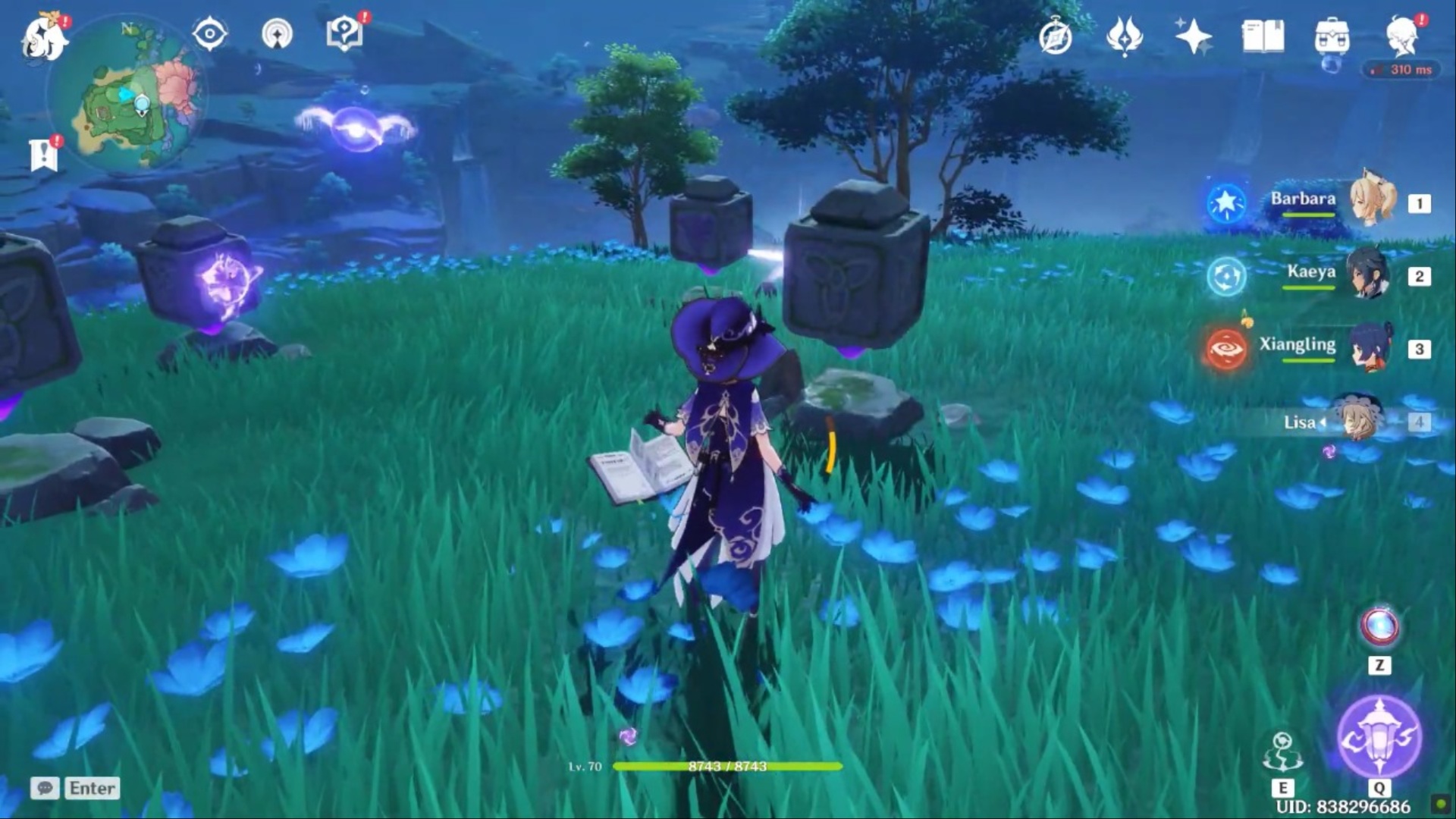 Attack the cubes to rotate them (Image via miHoYo | HoYoverse)