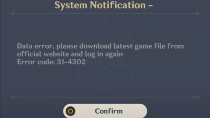 Genshin Impact Fehlercode 31 - 4302 How To Fix Error 31-4302 in Genshin Impact - Deltia's Gaming