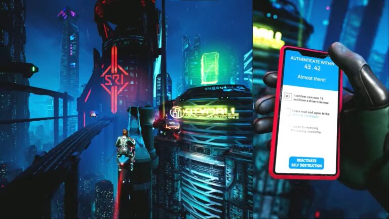 Zoe completing the CAPTCHA test (Image via Electronic Arts)