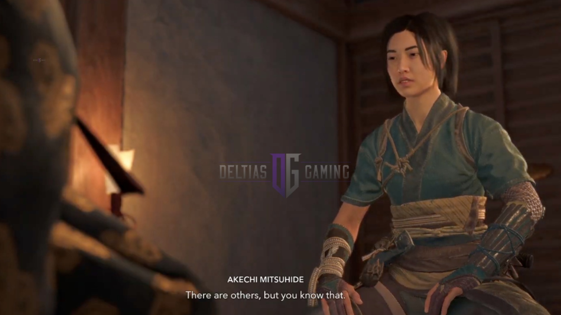 Naoe meeting Mitsuhide (Image via Deltias Gaming/Ubisoft)