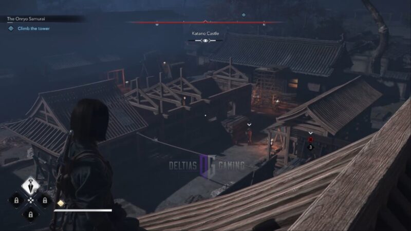 Inside view of the Katano Castle in Assassin’s Creed Shadows (Image via Deltias Gaming, Ubisoft)