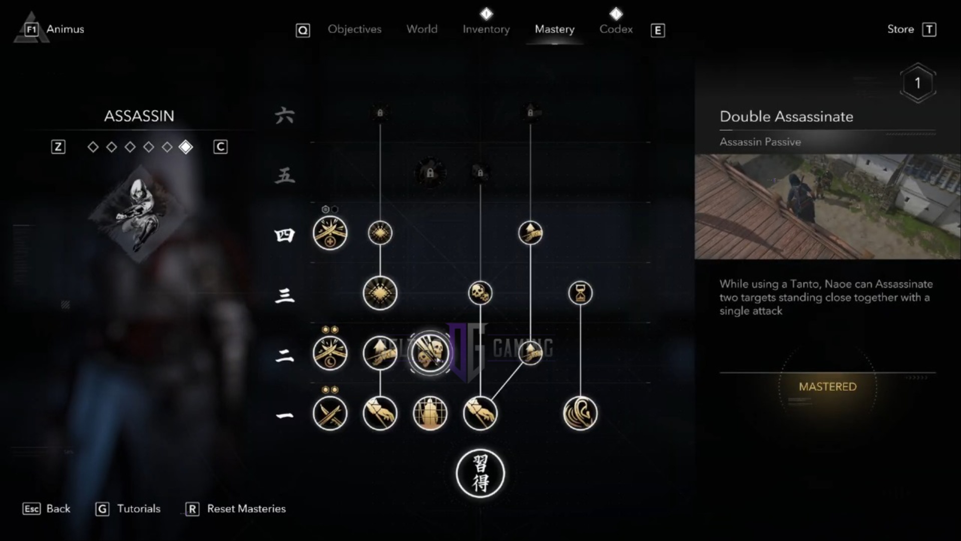 Kill two enemies with one hidden blade (Image via Deltias Gaming, Ubisoft)