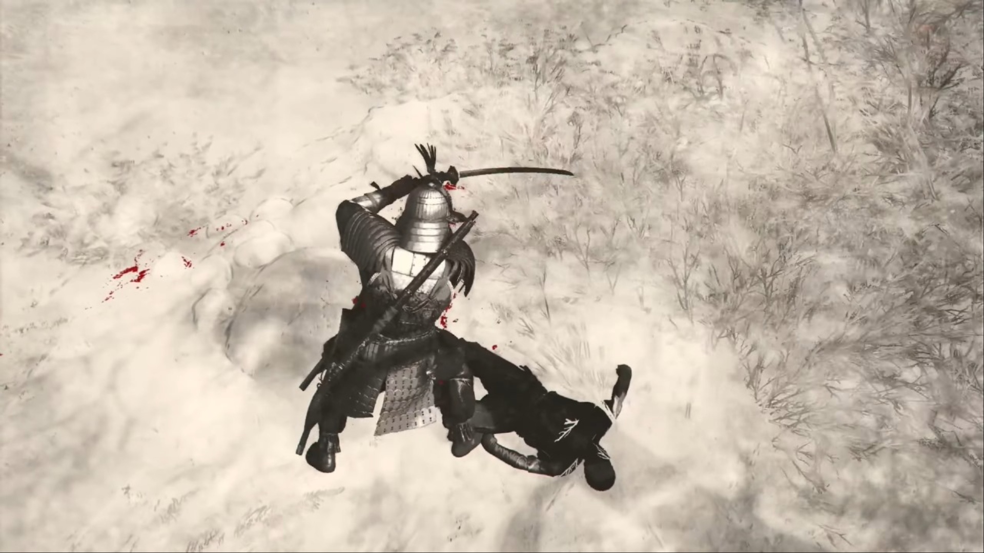 Yasuke finishing off the Godai of Water (Image via Ubisoft, YouTube@LunarGaming)