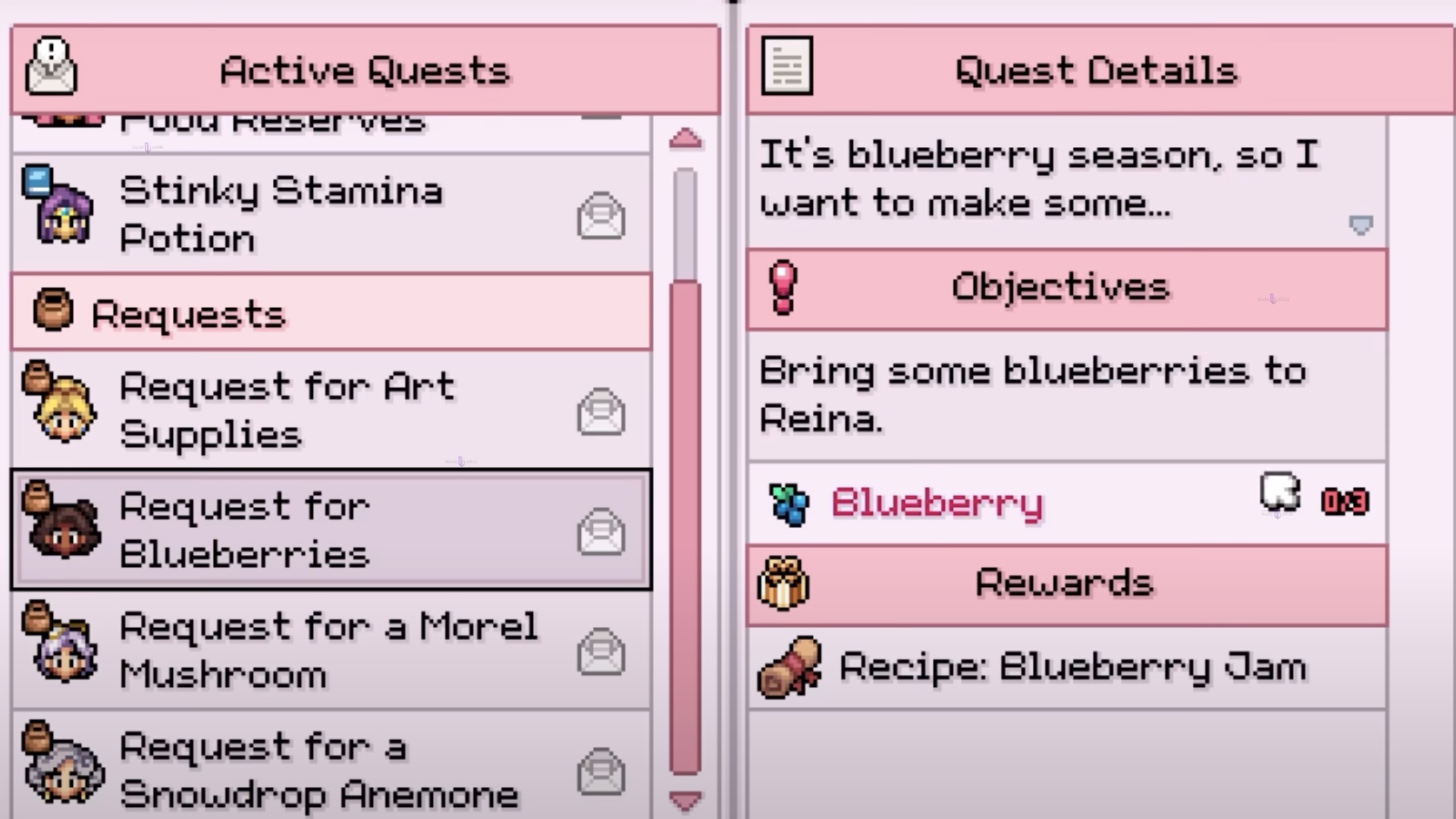 blueberries