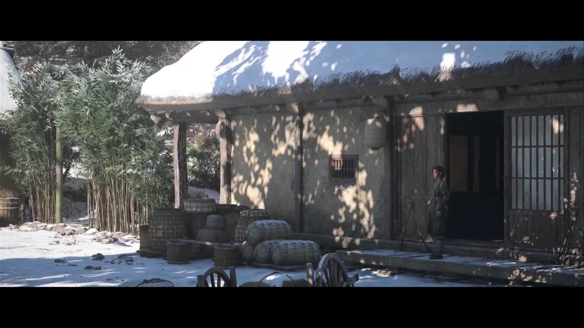 Naoe’s House in the flashback (Image via Ubisoft)