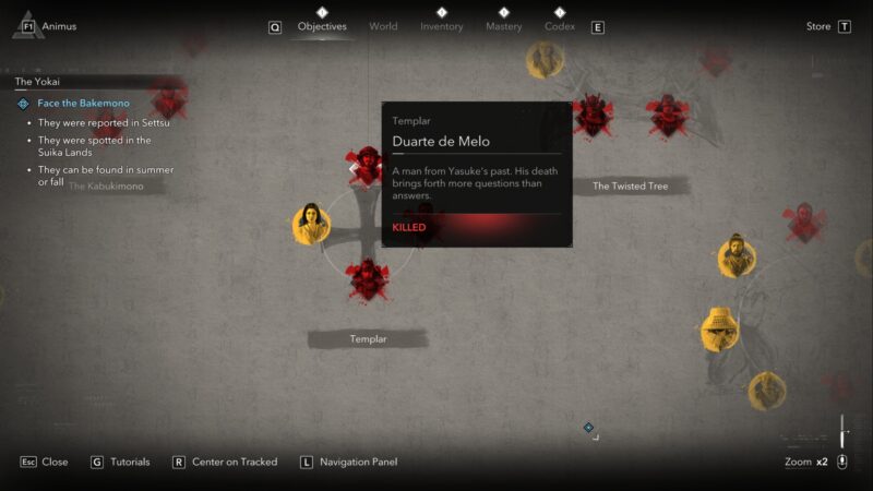 Duarte de Melo objective board (Image via Ubisoft)