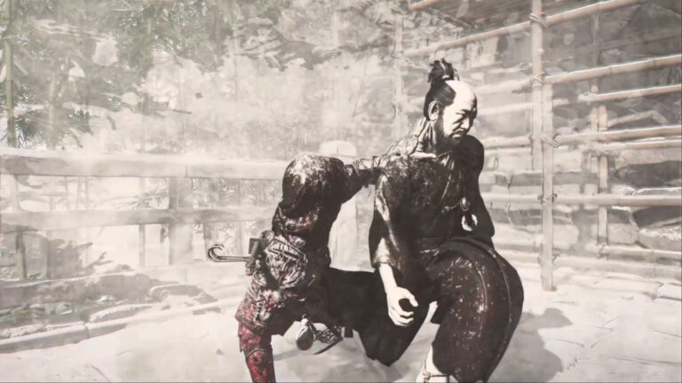 Naoe defeating the boss of the Iron Hand Guild in Assassin’s Creed Shadows (Image via Ubisoft)