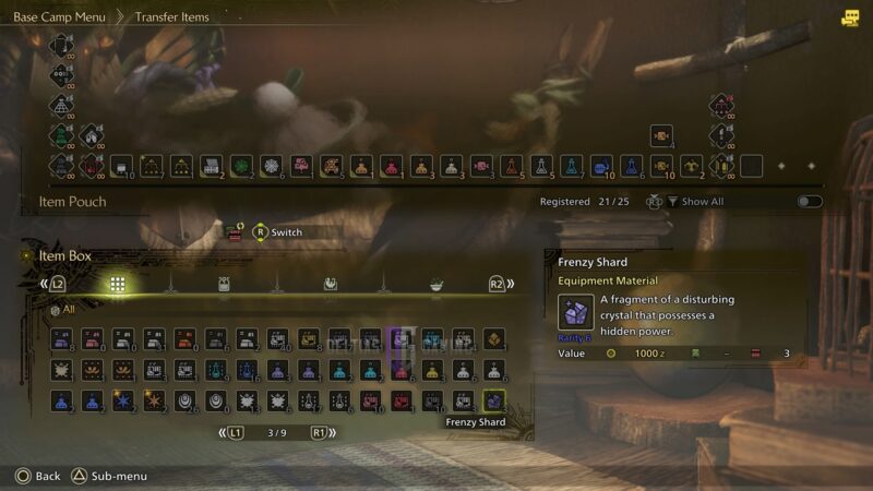 Frenzy Shard in MH Wilds (Source: Deltias Gaming, CAPCOM)