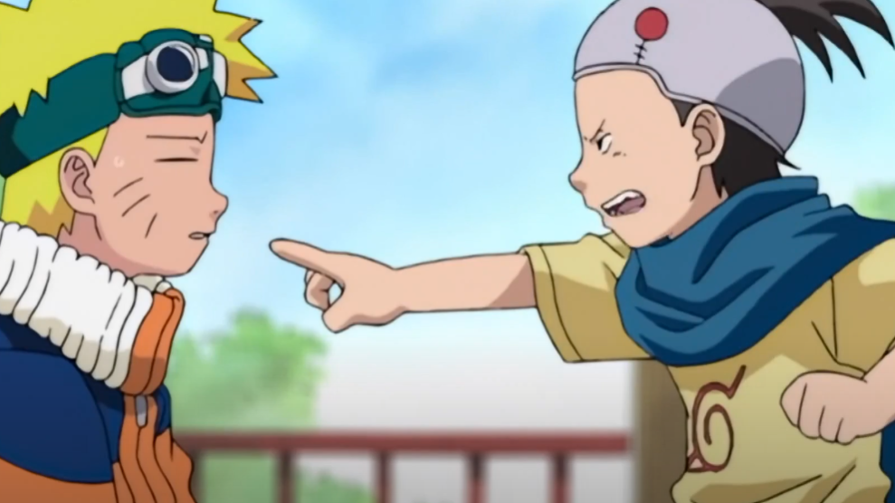 Naruto and Konohamaru as seen in anime