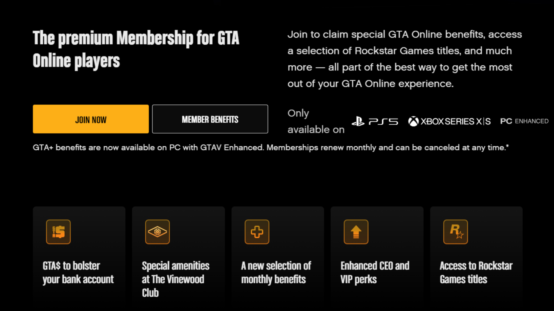 Subscription Page