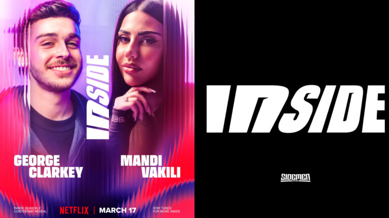 George Clarkey and Mandi Vakili in promotional images (Image via @Sidemen/X)